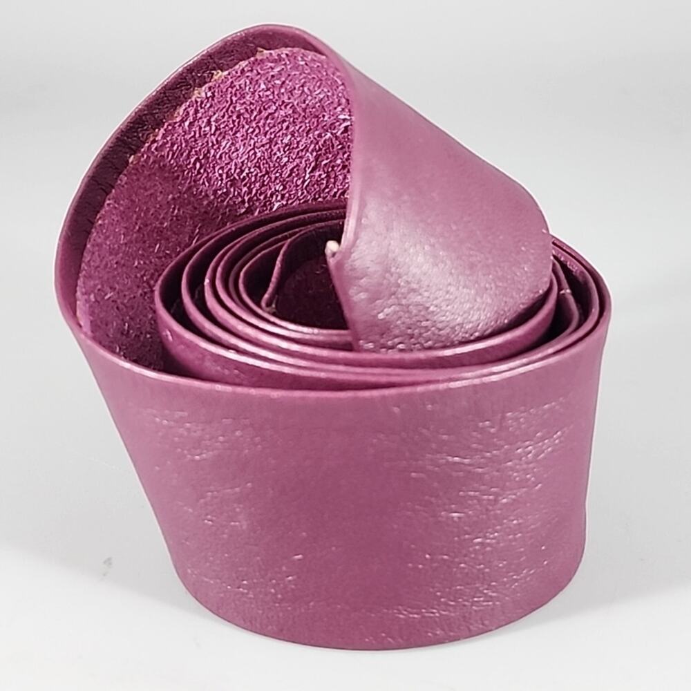 Purple Leather Robe Belt 48"